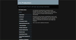 Desktop Screenshot of liraproductions.com